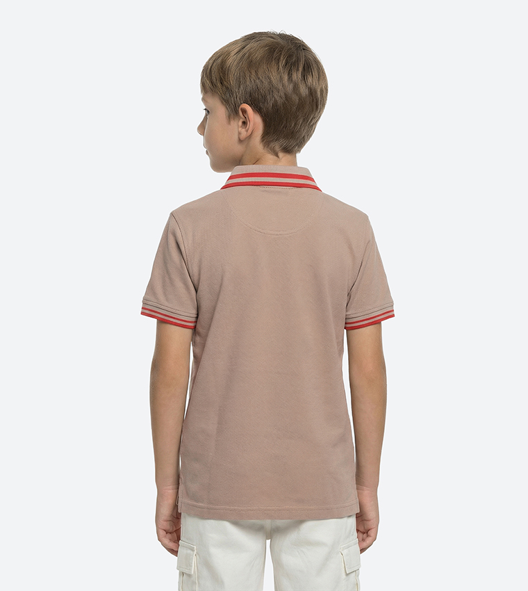 Logo Detail Short Sleeves Polo T-Shirt