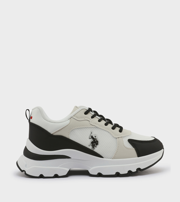 Color Block Low Top Sneakers