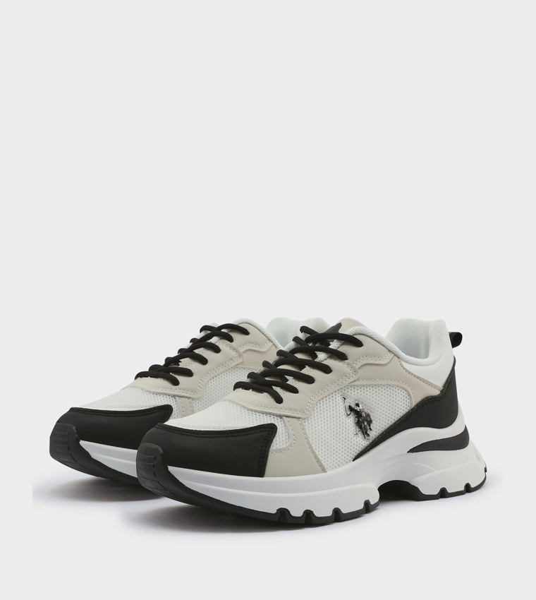 Color Block Low Top Sneakers