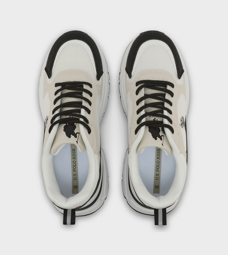 Color Block Low Top Sneakers