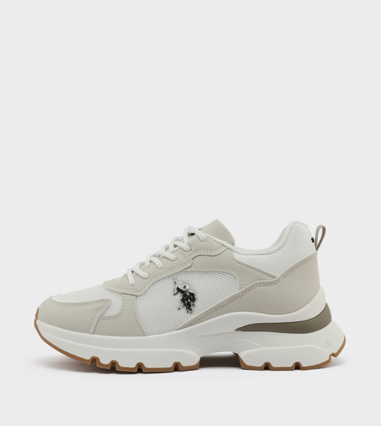 Color Block Low Top Sneakers