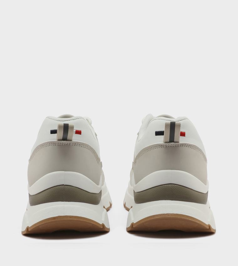 Color Block Low Top Sneakers