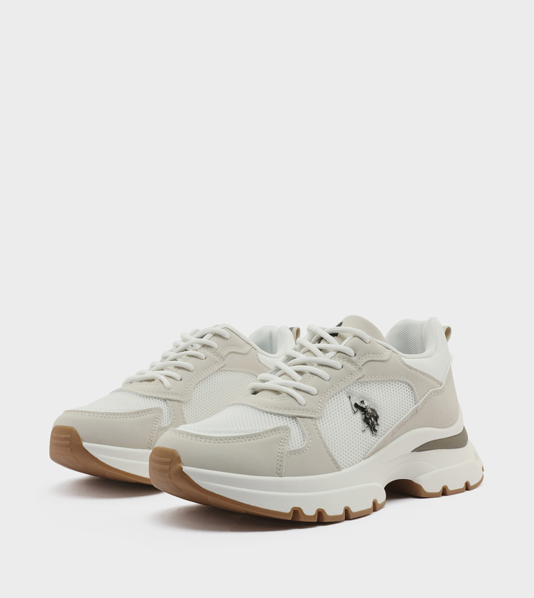 Color Block Low Top Sneakers