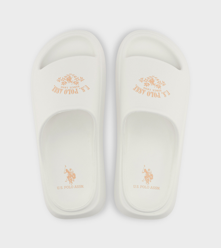 U.S. POLO ASSN.  Slides - White Slides