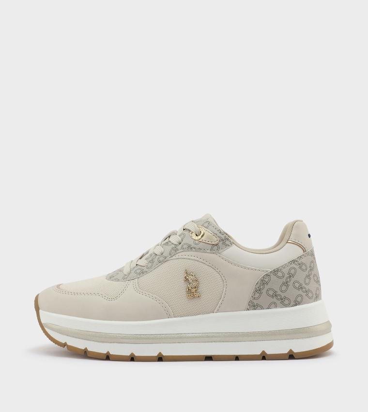 Printed Low Top Sneakers