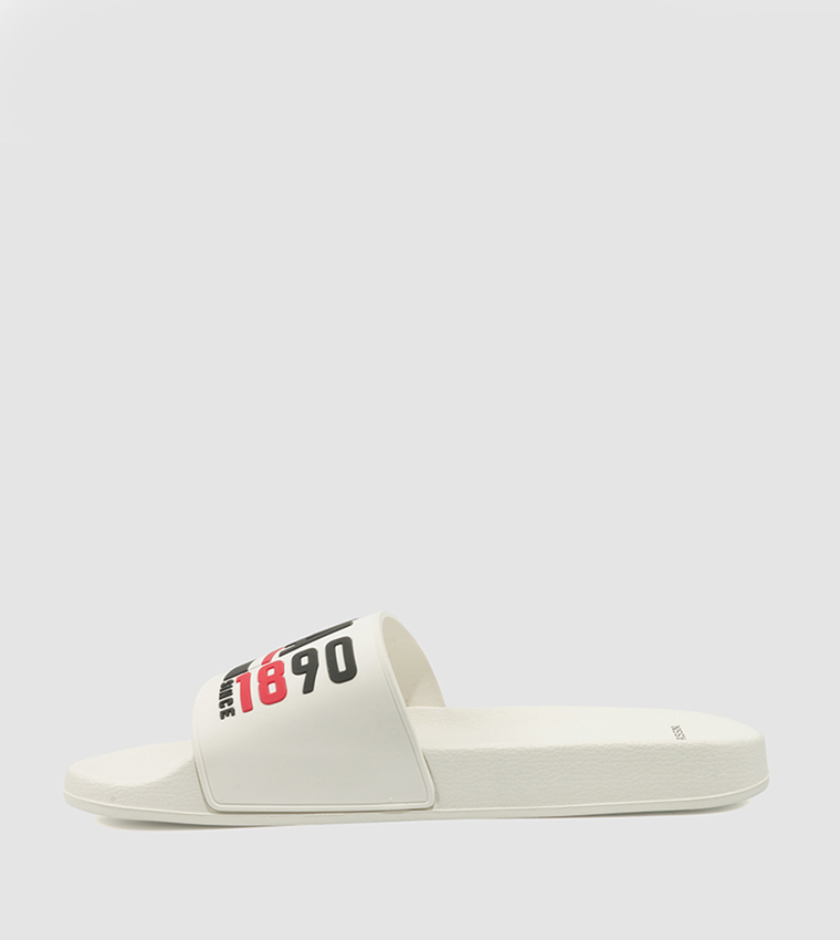 Logo Detail Open Toe Slides