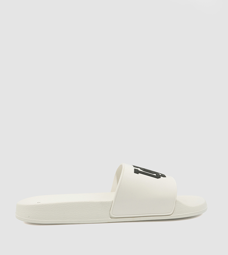 Logo Detail Open Toe Slides