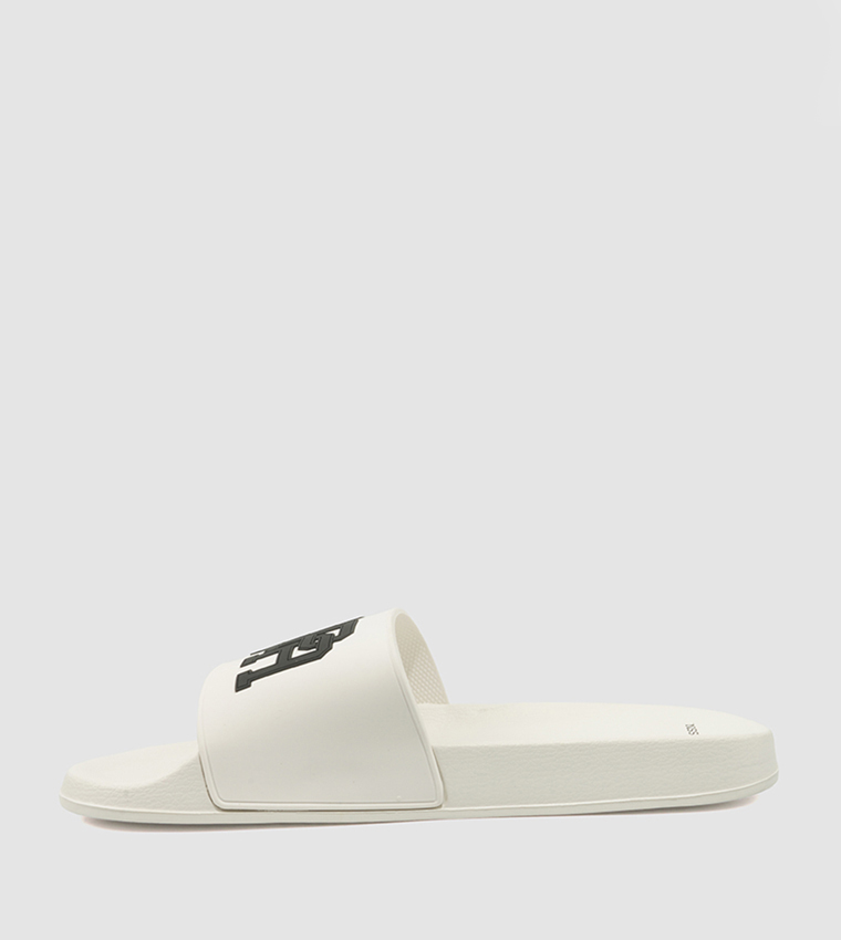 Logo Detail Open Toe Slides