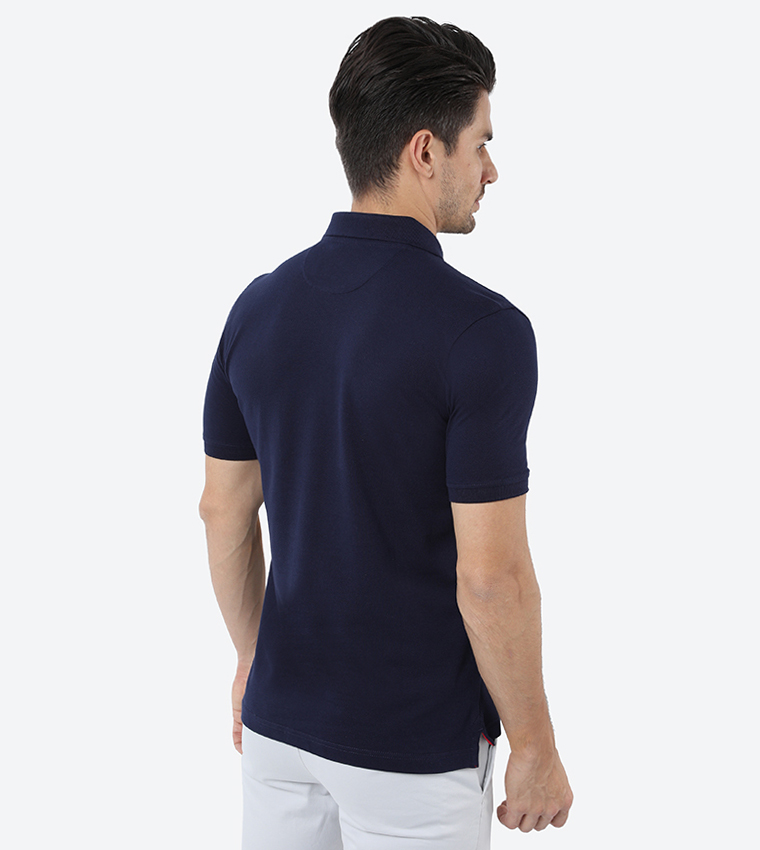 Solid Collared Polo T-Shirt