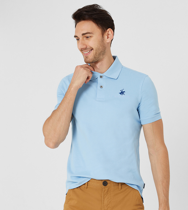 Logo Detail Short Sleeves Polo T-Shirt