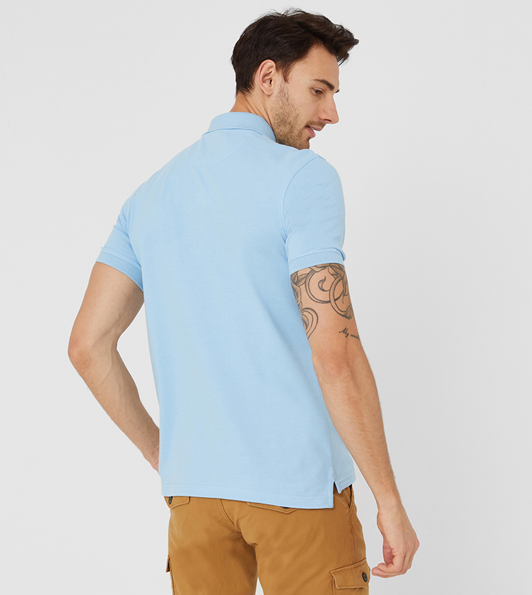 Logo Detail Short Sleeves Polo T-Shirt