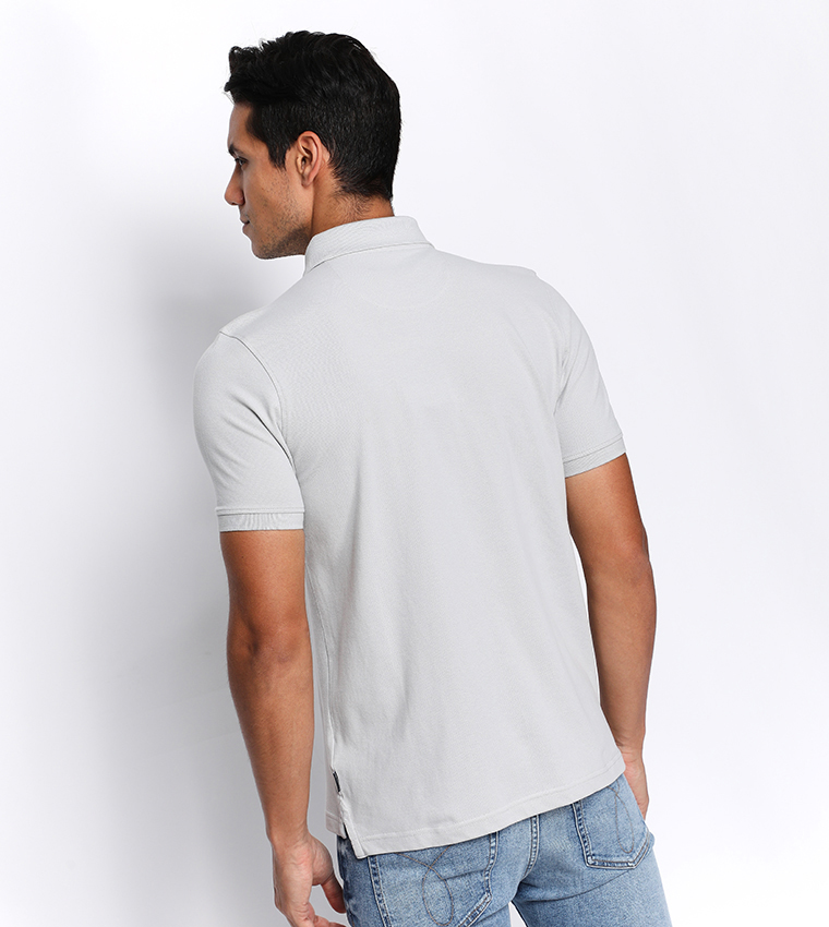 Solid Regular Fit Polo T-Shirt