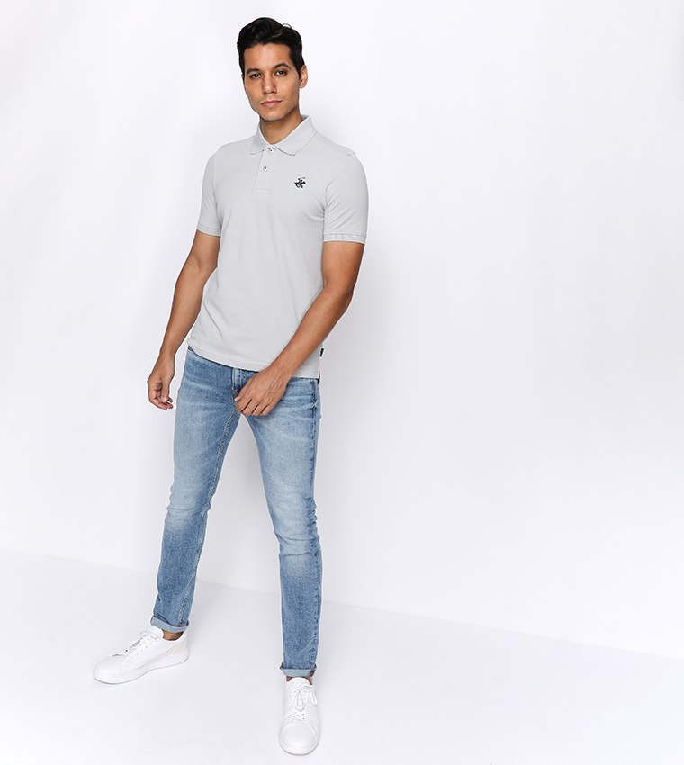 Solid Regular Fit Polo T-Shirt