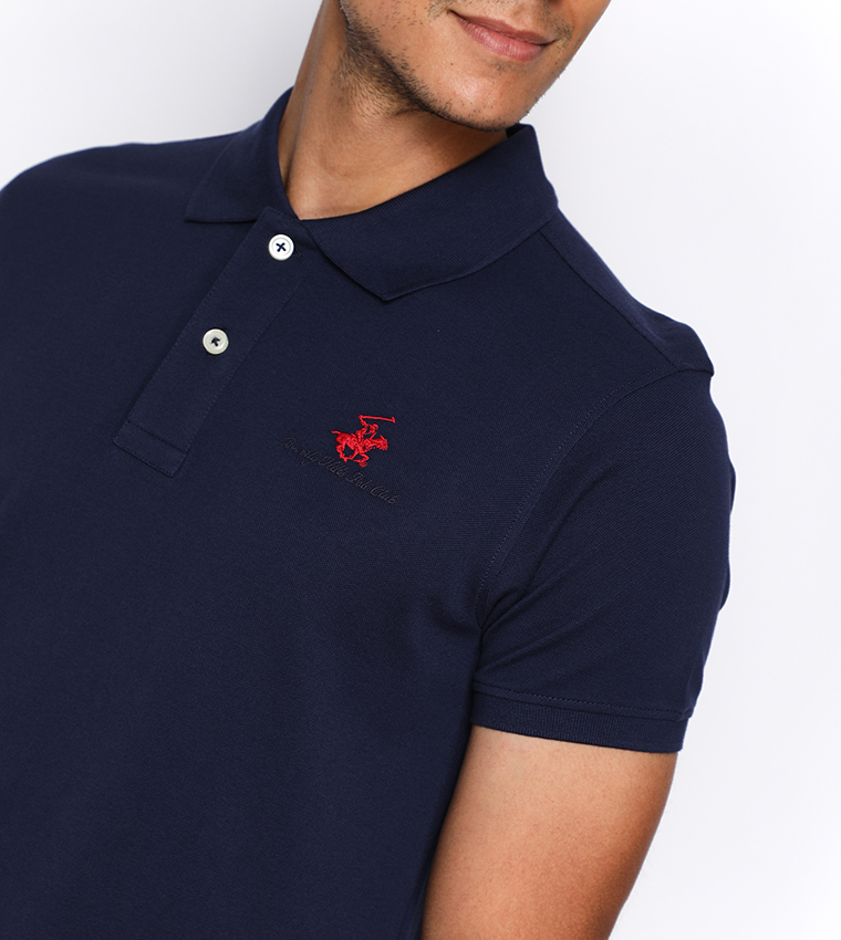 Logo Embroidered Polo T-Shirt