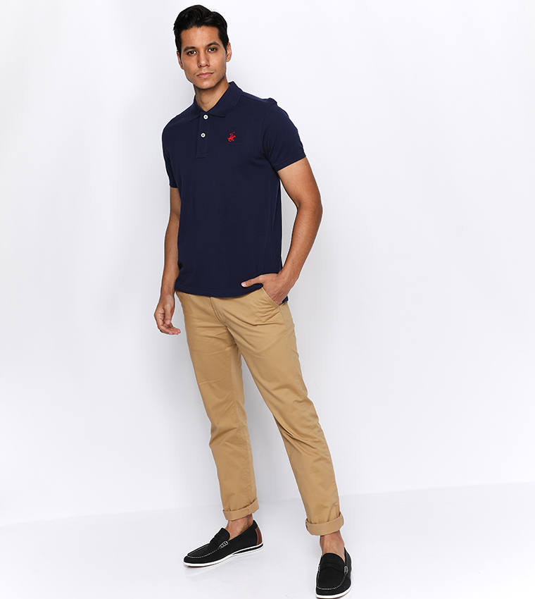 Logo Embroidered Polo T-Shirt