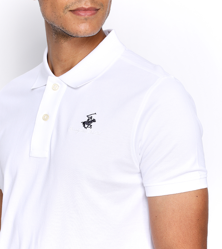Solid Short Sleevess Polo T-Shirt