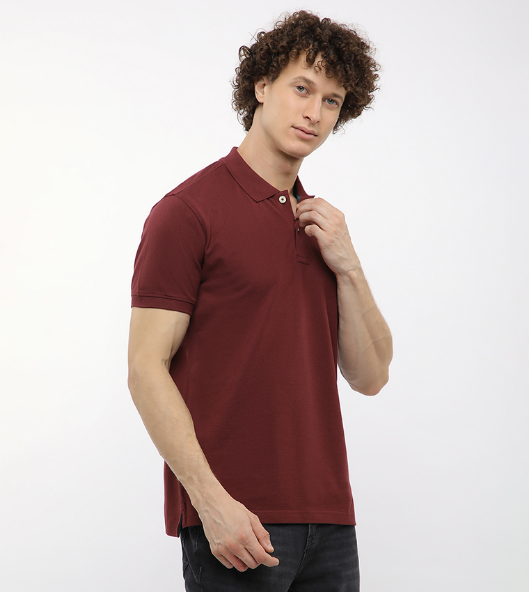 Logo Embroidered Short Sleeves Polo T-Shirt