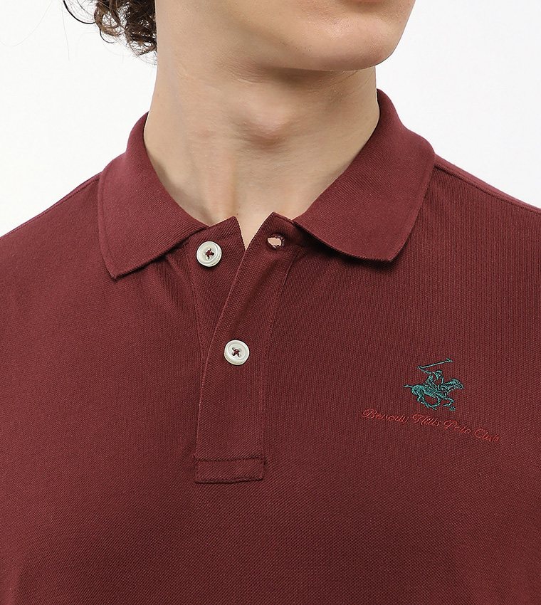 Logo Embroidered Short Sleeves Polo T-Shirt