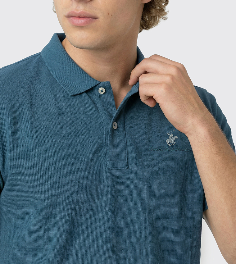 Logo Detail Core Pique Polo T-Shirt