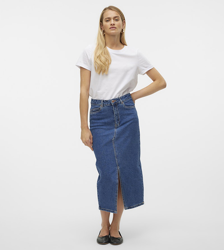 Vero Moda  Short Sleeve T-Shirts - White Short Sleeve T-Shirts