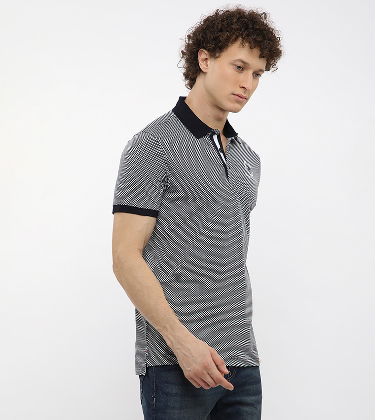 Checkered Short Sleeves Polo T-Shirt