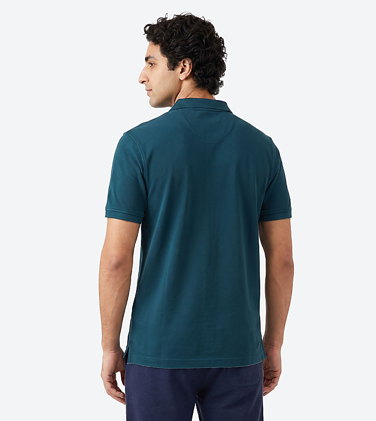 Logo Embroidered Short Sleeves Polo T-Shirt