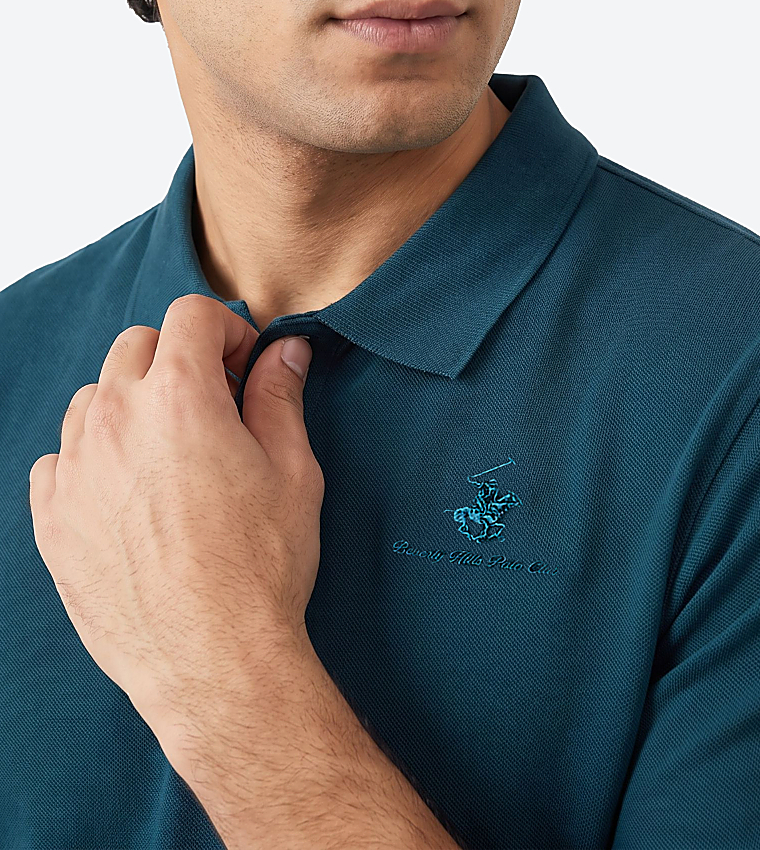 Logo Embroidered Short Sleeves Polo T-Shirt