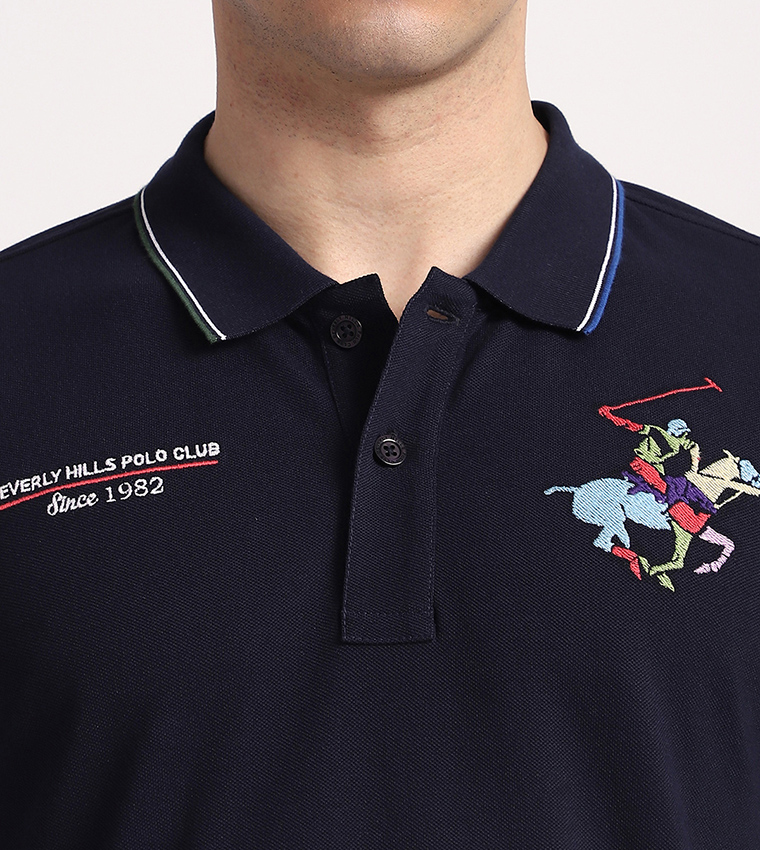 Color Block Short Sleeves Polo T-Shirt