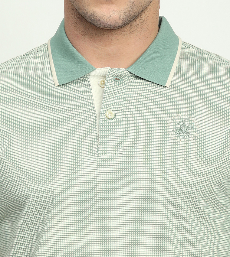 Logo Embroidered Short Sleeves Polo T-Shirt