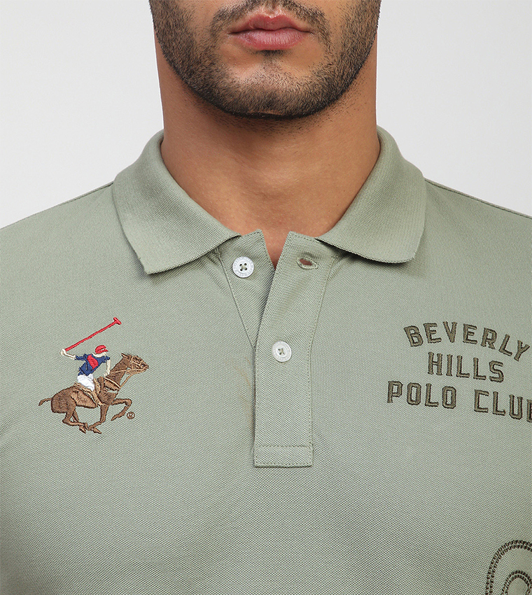 Logo Embroidered Short Sleeves Polo T-Shirt