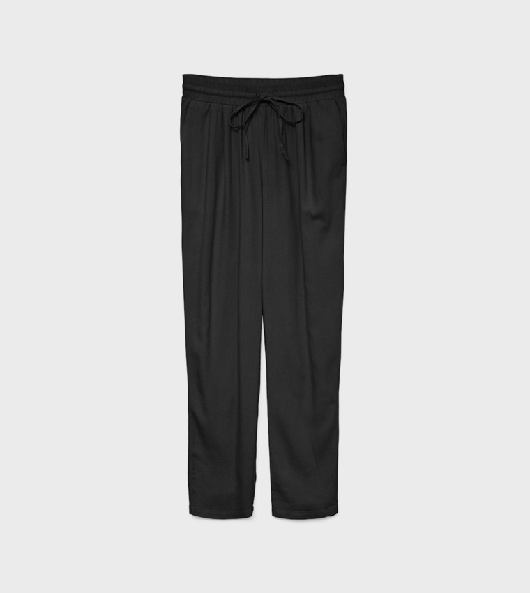 Drawstring Waist Slim Fit Pants