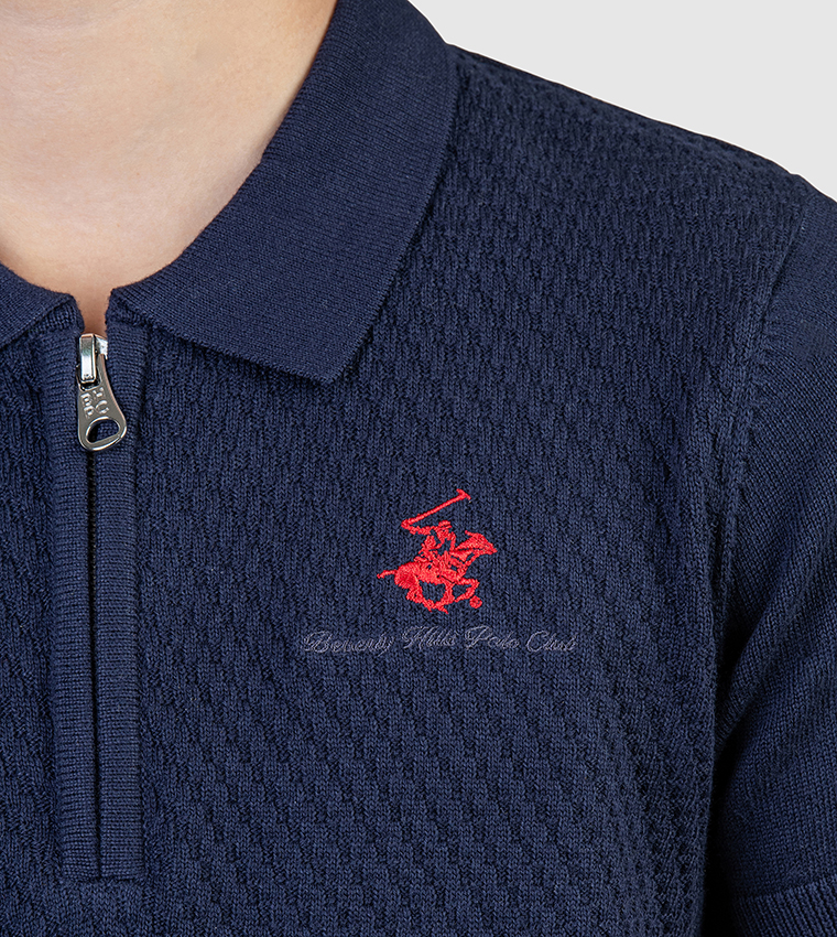 Logo Embroidered Short Sleeves Polo T-Shirt