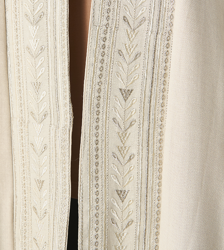 Embroidered Abaya with Hijab