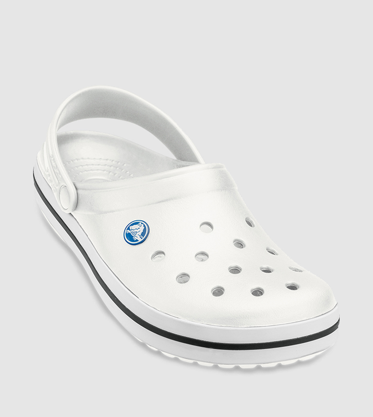 صندل بقصّة مفتوحة مع حزام من الخلف للإغلاق لون أبيض