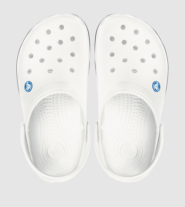 صندل بقصّة مفتوحة مع حزام من الخلف للإغلاق لون أبيض