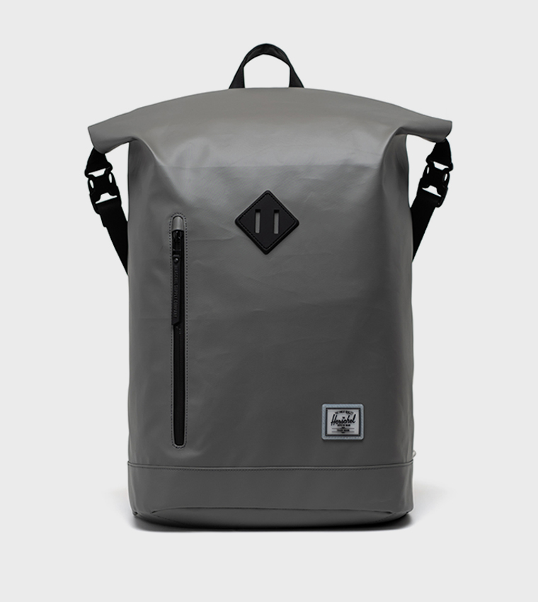 Roll Top Logo Badge Backpack