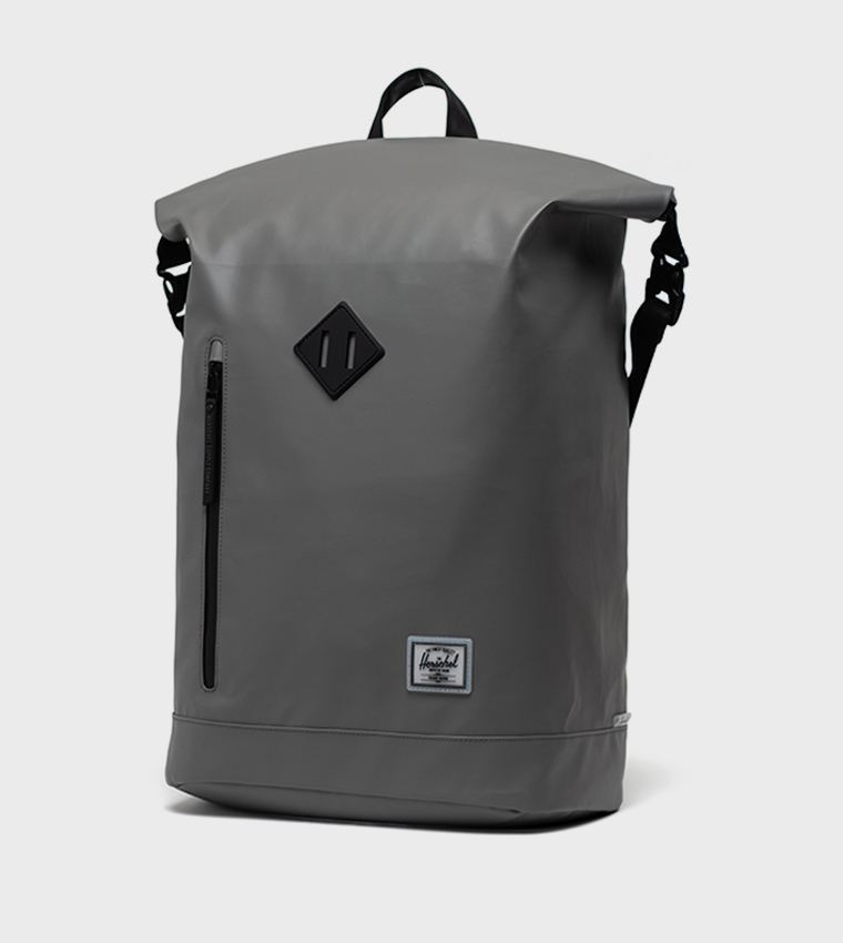 Roll Top Logo Badge Backpack