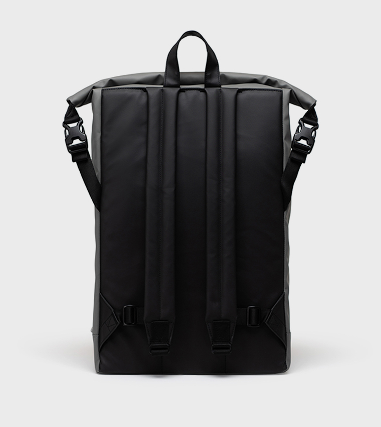 Roll Top Logo Badge Backpack