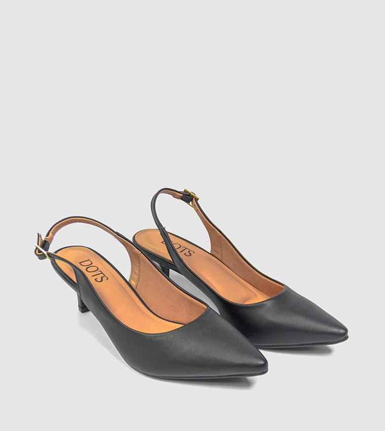 Dots  Heels - Black Heeled Sandals