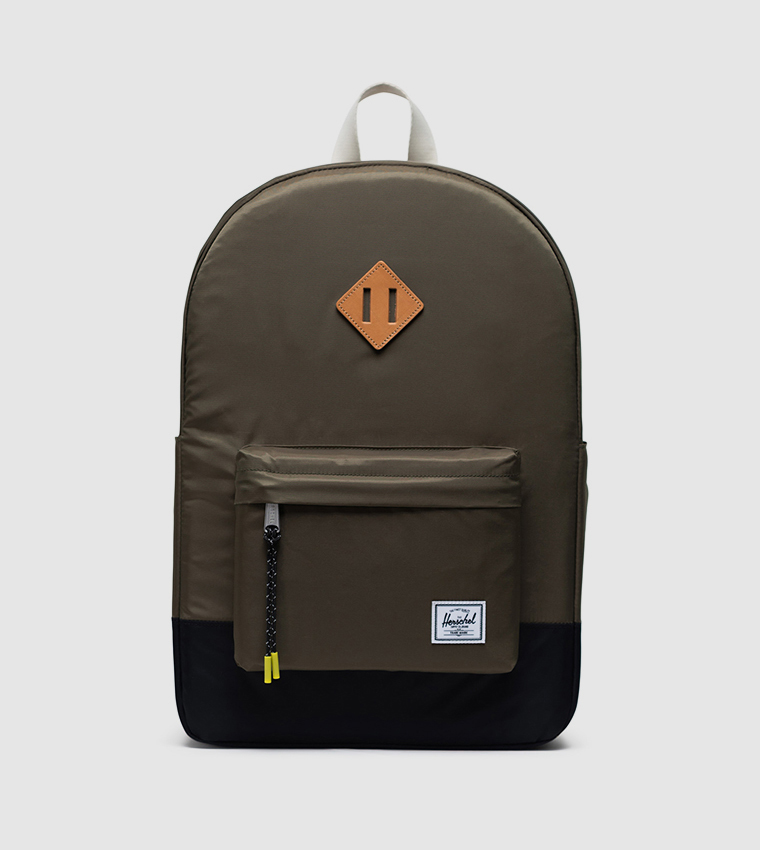 Heritage Color Block Front Pocket Backpack
