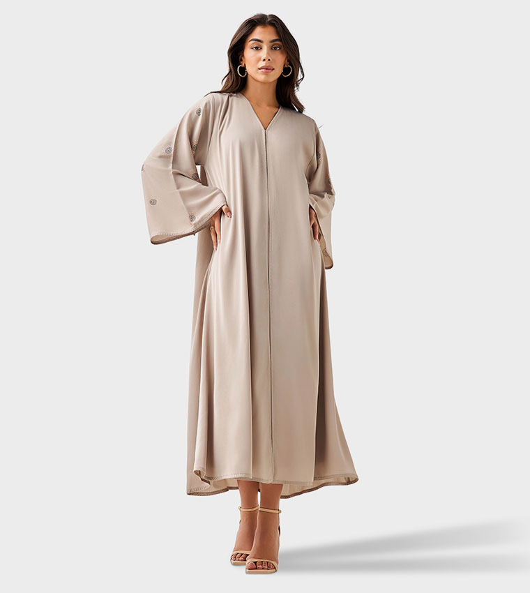 HM  Abayas - Beige Abayas