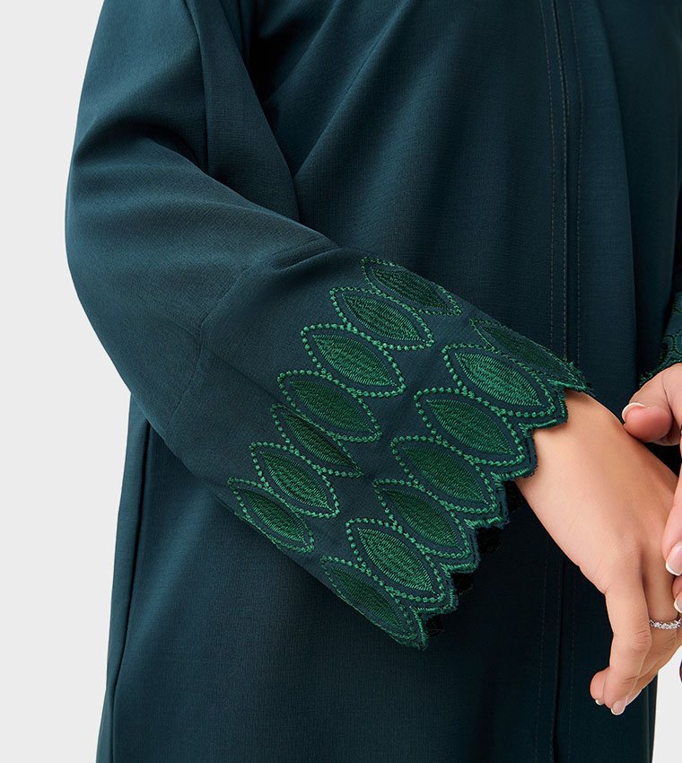 Embroidered Sleeves Abaya