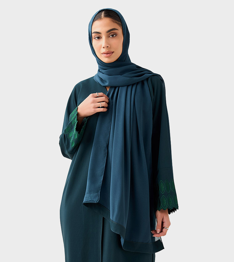 Embroidered Sleeves Abaya