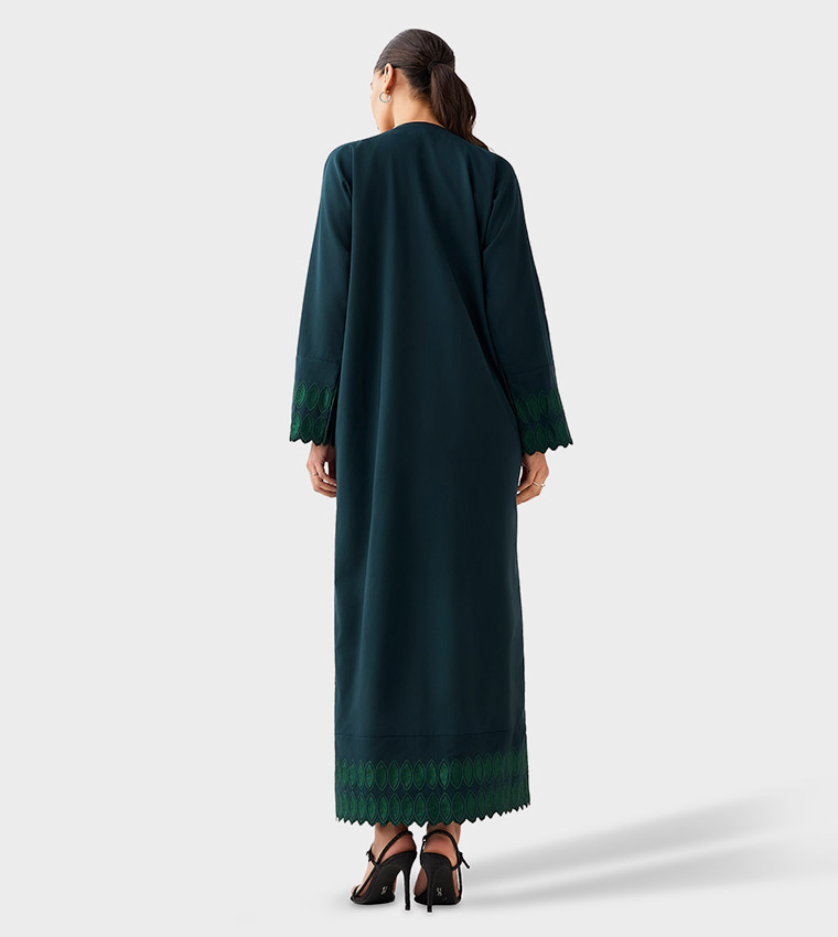 Embroidered Sleeves Abaya
