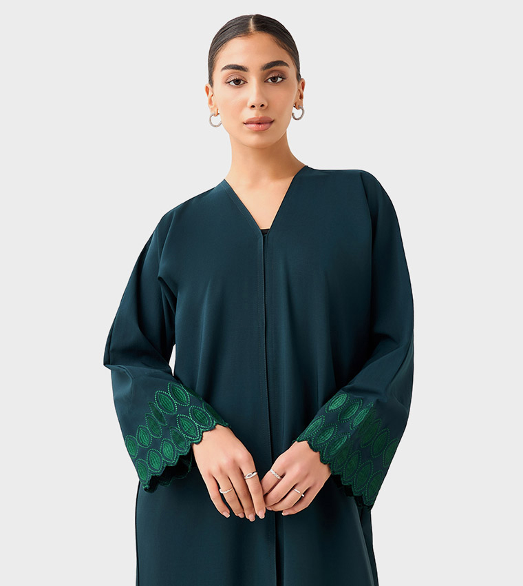 Embroidered Sleeves Abaya
