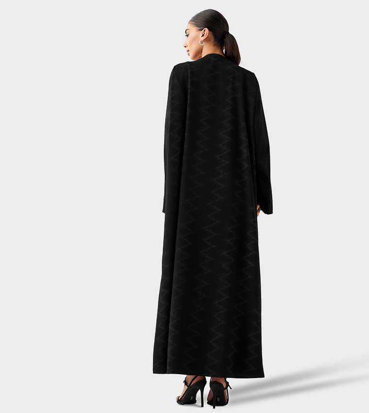 اتش ام  عباية - أسود Abayas