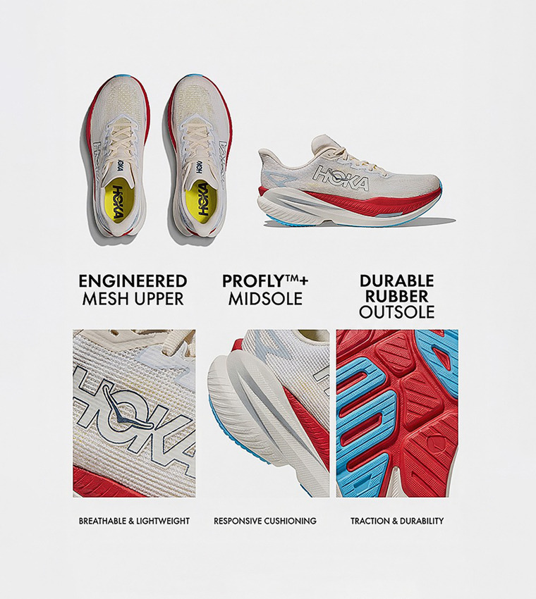 MACH X 3 Color Block Running Shoes