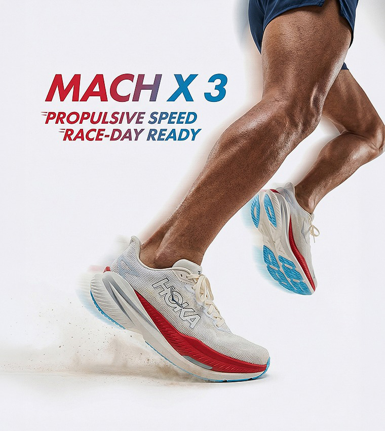 MACH X 3 Color Block Running Shoes