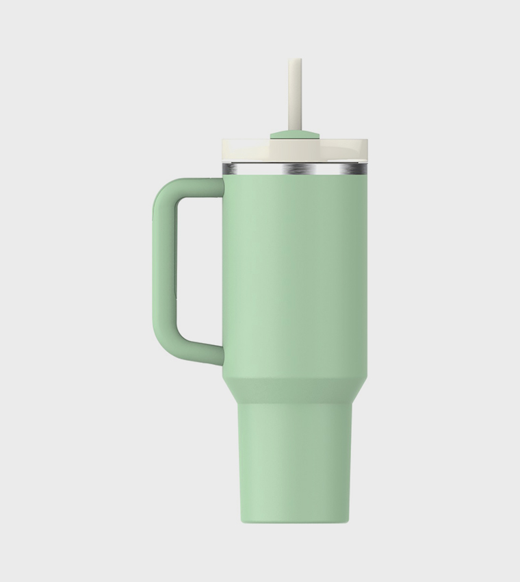 كوب شرب مع ماصة بطبعة الشعار إصدار 2.0 سعة 1.18 لتر