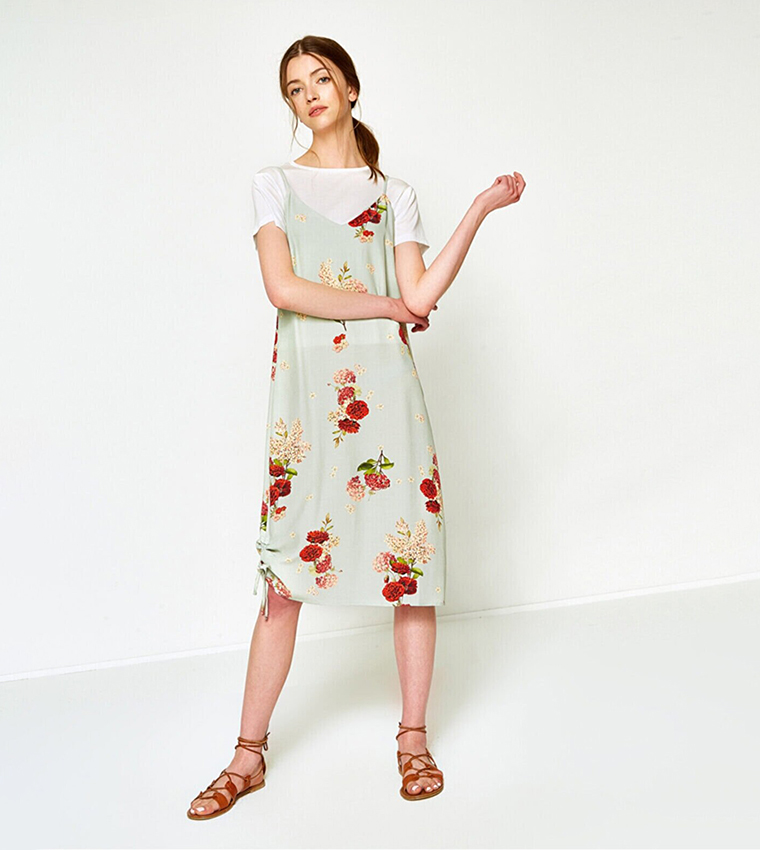 Printed Short Sleeve Dress
